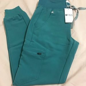 FIGS Zamora Jogger Scrub Pants Hydrogreen